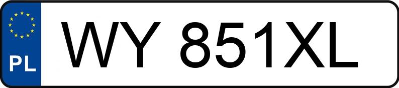 Numer rejestracyjny WY 851XL posiada OPEL VECTRA - WY851XL