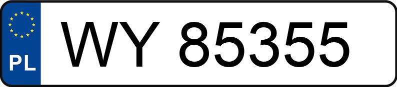 Numer rejestracyjny WY 85355 posiada TOYOTA - WY85355 Numer rejestracyjny WY 85355 posiada TOYOTA - WY85355