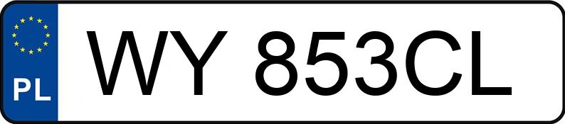 Numer rejestracyjny WY 853CL posiada VOLVO V50 - WY853CL