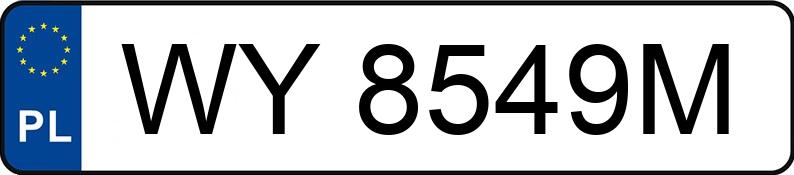Numer rejestracyjny WY 8549M posiada NISSAN X-TRAIL - WY8549M