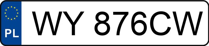 Numer rejestracyjny WY 876CW posiada NISSAN QASHQAI - WY876CW