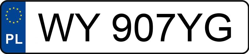 Numer rejestracyjny WY 907YG posiada VOLKSWAGEN PASSAT - WY907YG