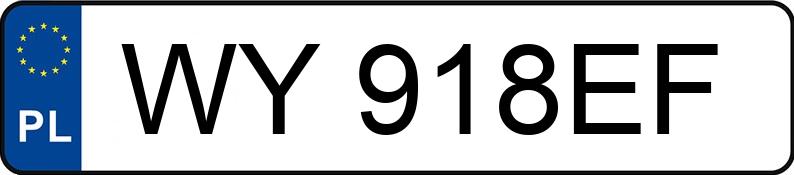 Numer rejestracyjny WY 918EF posiada FORD Escort 1.4i MR`95 Ghia - WY918EF