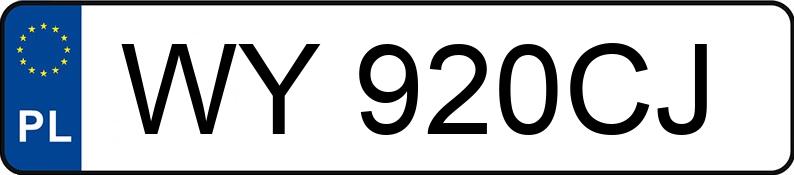 Numer rejestracyjny WY 920CJ posiada LEXUS GS300 - WY920CJ