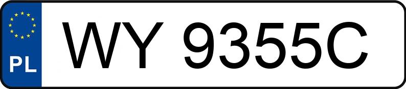 Numer rejestracyjny WY 9355C posiada RENAULT Megane 1.6 MR`96 RT - WY9355C