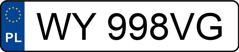 Numer rejestracyjny WY 998VG posiada FORD FUSION - WY998VG