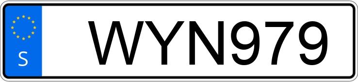 Numer rejestracyjny WYN979 posiada Ford  TRANSIT CONNECT 1,8 Transit Connect 1.8 TDCi (90hk)