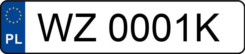 Numer rejestracyjny WZ 0001K posiada MERCEDES-BENZ S 320 CDI - WZ0001K