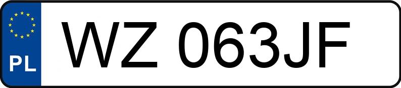 Numer rejestracyjny WZ063JF posiada BMW Seria 3 320i Kat. E36