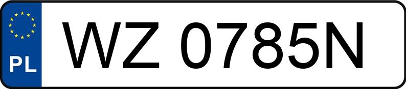 Numer rejestracyjny WZ 0785N posiada KIA CEE D - WZ0785N