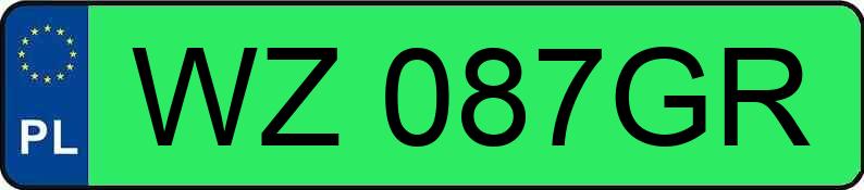 Numer rejestracyjny WZ 087GR posiada VOLVO  - WZ087GR