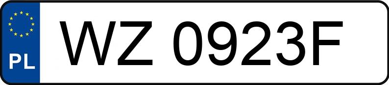 Numer rejestracyjny WZ0923F posiada WAZ LADA 2103 2103