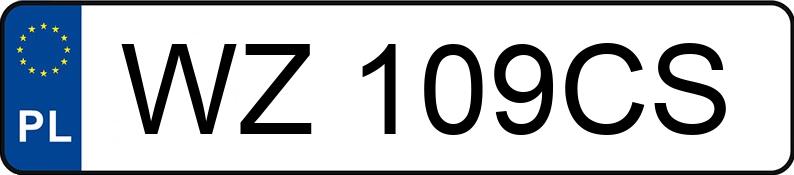 Numer rejestracyjny WZ 109CS posiada MAZDA 3 - WZ109CS