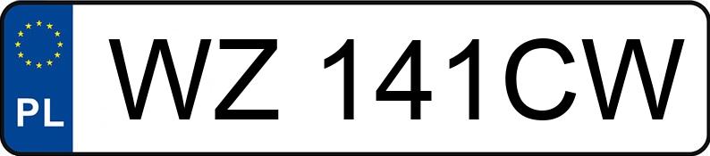 Numer rejestracyjny WZ 141CW posiada LEXUS RX 400h 3.3 MR`05 E4 Classic - WZ141CW