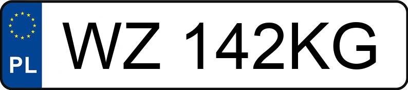 Numer rejestracyjny WZ 142KG posiada OPEL ZAFIRA TOURER - WZ142KG