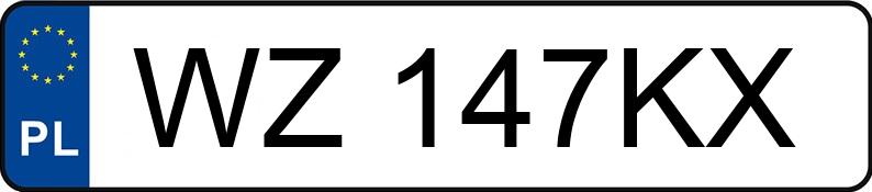 Numer rejestracyjny WZ 147KX posiada VOLKSWAGEN CADDY SKN - WZ147KX Numer rejestracyjny WZ 147KX posiada VOLKSWAGEN CADDY SKN - WZ147KX