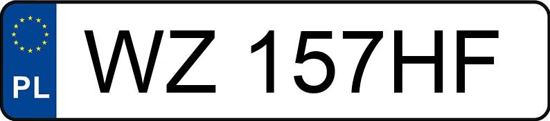 Numer rejestracyjny WZ 157HF posiada MERCEDES-BENZ CLA 200 - WZ157HF