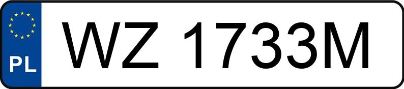 Numer rejestracyjny WZ 1733M posiada BMW M3 - WZ1733M Numer rejestracyjny WZ 1733M posiada BMW M3 - WZ1733M