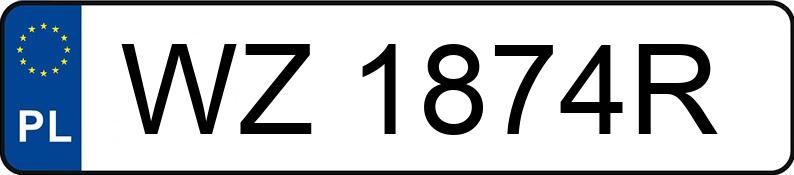 Numer rejestracyjny WZ 1874R posiada SCHMITZ CARGOBULL  - WZ1874R