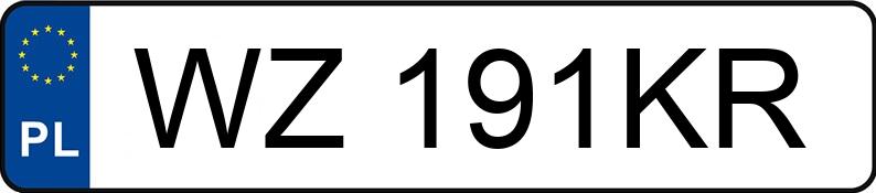 Numer rejestracyjny WZ 191KR posiada AUDI Q7 TDI MR`15 E6 4M Tiptronic - WZ191KR