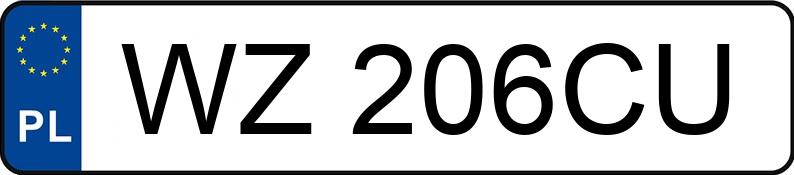 Numer rejestracyjny WZ 206CU posiada PEUGEOT 207 1.6 MR`09 E4 Platinum 150 - WZ206CU