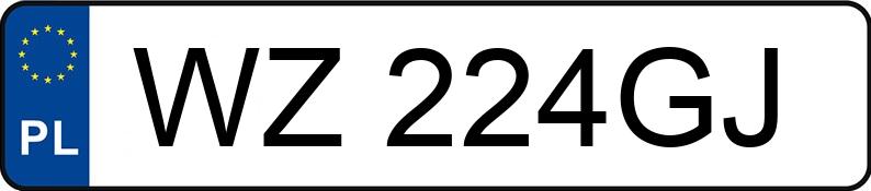 Numer rejestracyjny WZ 224GJ posiada BMW 545E XDRIVE - WZ224GJ Numer rejestracyjny WZ 224GJ posiada BMW 545E XDRIVE - WZ224GJ