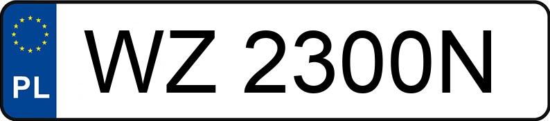 Numer rejestracyjny WZ 2300N posiada PORSCHE MACAN - WZ2300N