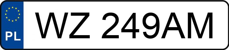 Numer rejestracyjny WZ 249AM posiada PEUGEOT BOXER Y - WZ249AM Numer rejestracyjny WZ 249AM posiada PEUGEOT BOXER Y - WZ249AM
