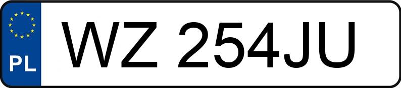 Numer rejestracyjny WZ 254JU posiada SKODA SUPERB - WZ254JU Numer rejestracyjny WZ 254JU posiada SKODA SUPERB - WZ254JU