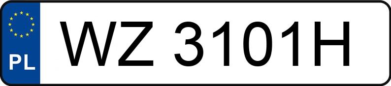 Numer rejestracyjny WZ 3101H posiada PEUGEOT 206 1.4 HDI - WZ3101H
