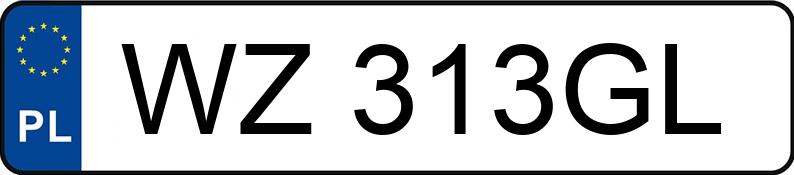 Numer rejestracyjny WZ 313GL posiada PEUGEOT 107 - WZ313GL