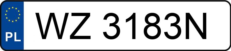 Numer rejestracyjny WZ 3183N posiada TOYOTA AVENSIS - WZ3183N Numer rejestracyjny WZ 3183N posiada TOYOTA AVENSIS - WZ3183N