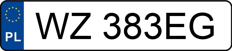 Numer rejestracyjny WZ 383EG posiada ALFA ROMEO 159 - WZ383EG Numer rejestracyjny WZ 383EG posiada ALFA ROMEO 159 - WZ383EG
