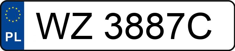Numer rejestracyjny WZ 3887C posiada MERCEDES-BENZ SPRINTER 313 CDI - WZ3887C