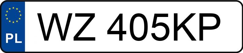 Numer rejestracyjny WZ 405KP posiada PEUGEOT 307 1.6 - WZ405KP