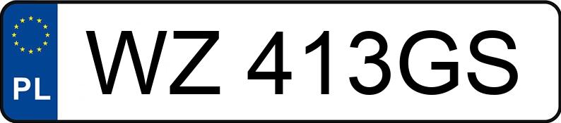 Numer rejestracyjny WZ 413GS posiada FORD RANGER 2AB - WZ413GS