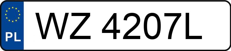 Numer rejestracyjny WZ 4207L posiada FORD Focus 1.6 MR`02 E3 FX - WZ4207L