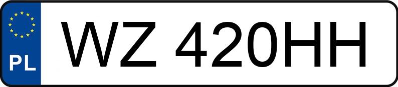 Numer rejestracyjny WZ 420HH posiada SEAT Leon 1.8 MR`99 E3 1M FR - WZ420HH