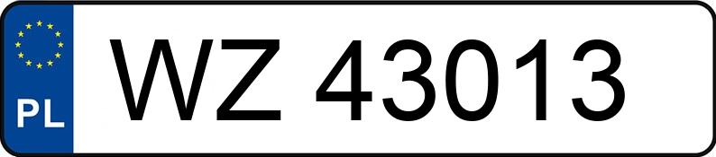 Numer rejestracyjny WZ 43013 posiada TRABANT 601 0.6 S - WZ43013