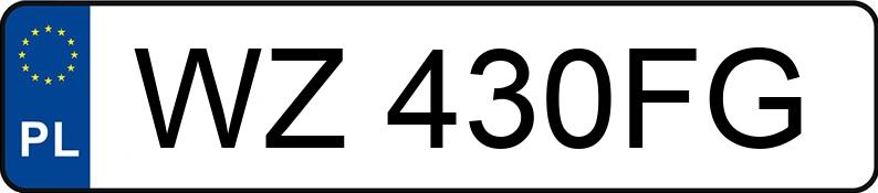 Numer rejestracyjny WZ 430FG posiada HONDA Civic 1.8 MR`06 E4 Comfort - WZ430FG