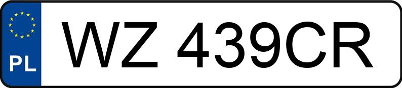 Numer rejestracyjny WZ 439CR posiada TOYOTA COROLLA - WZ439CR