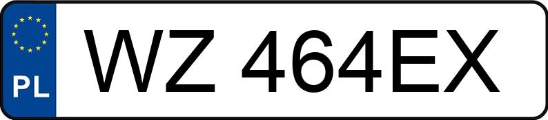 Numer rejestracyjny WZ 464EX posiada AUDI A3 - WZ464EX Numer rejestracyjny WZ 464EX posiada AUDI A3 - WZ464EX