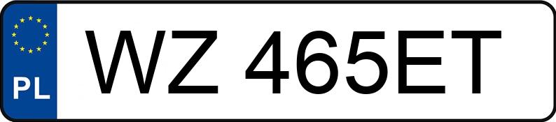 Numer rejestracyjny WZ 465ET posiada BMW X5 MR`18 E6 G05 xDrive40i Step - WZ465ET Numer rejestracyjny WZ 465ET posiada BMW X5 MR`18 E6 G05 xDrive40i Step - WZ465ET