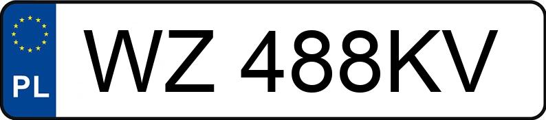 Numer rejestracyjny WZ 488KV posiada MERCEDES-BENZ AMG CLA 35 4MATIC - WZ488KV