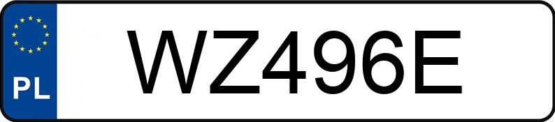 Numer rejestracyjny WZ 496E posiada MERCEDES-BENZ UNIMOG 416 - WZ496E