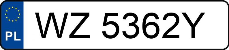 Numer rejestracyjny WZ 5362Y posiada JEEP COMPASS - WZ5362Y