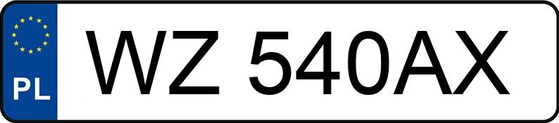 Numer rejestracyjny WZ 540AX posiada AUDI A6 Allroad TDI MR`06 E4 4F A6 Allroad TDI MR`06 E4 4F - WZ540AX