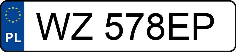 Numer rejestracyjny WZ 578EP posiada BENTLEY BENTAYGA V8 - WZ578EP