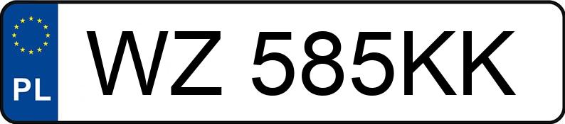 Numer rejestracyjny WZ 585KK posiada FERRARI 296 MR`22 E6 GTS - WZ585KK