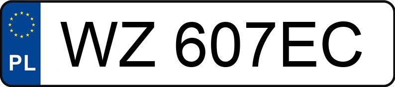 Numer rejestracyjny WZ 607EC posiada MAGYAR 80C - WZ607EC